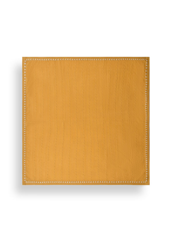 Janavi Cable Knit Baby Blanket In Cashmere