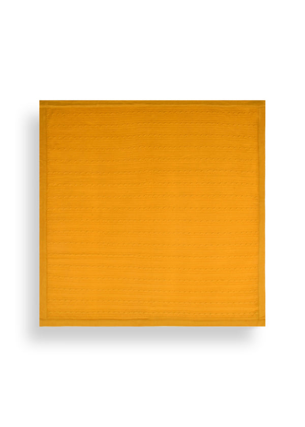 Janavi Cable Knit Baby Blanket In Cashmere