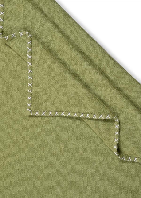 Janavi Classic Herringbone Blanket In Cashmere