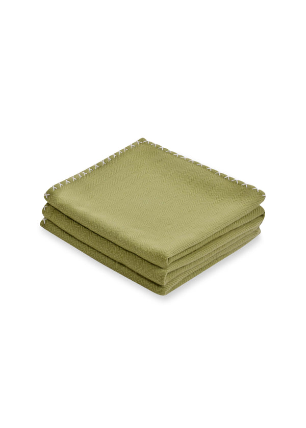 janavi Classic Herringbone Blanket in Cashmere