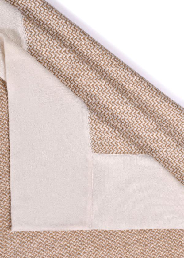 Janavi Classic Zig Zag Blanket In Cashmere