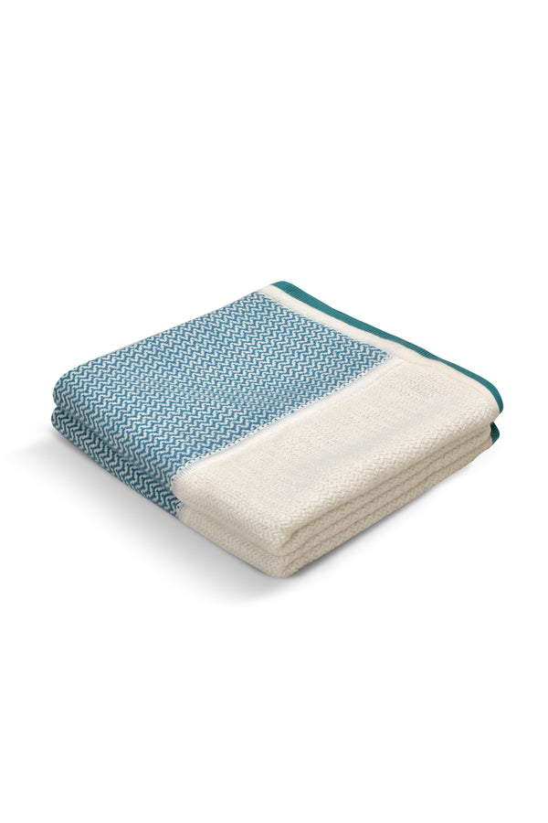 janavi Coastal Calm Blanket in Cashmere Blend
