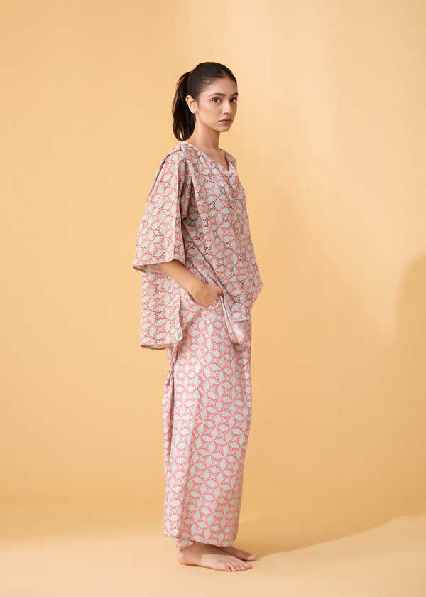 janavi Crystal Lobster Set Goa Sage