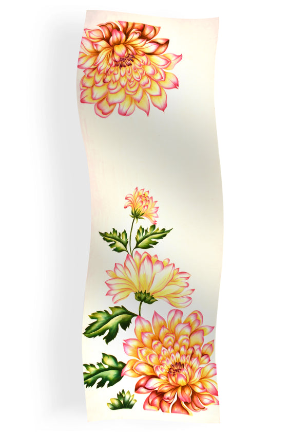 Janavi Dahlia Art In Cashmere