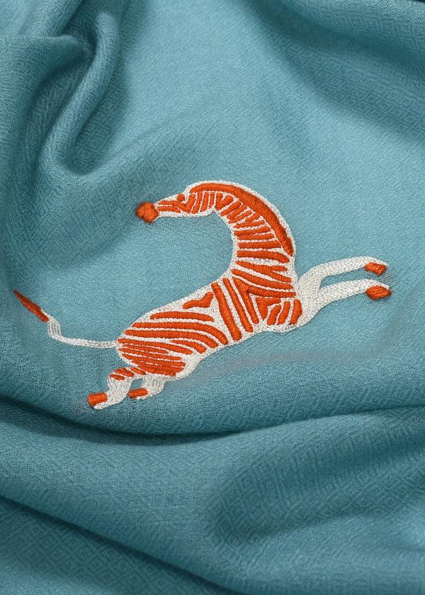 Janavi Dancing Zebra In Cashmere