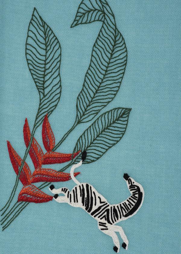 Janavi Dancing Zebra In Cashmere