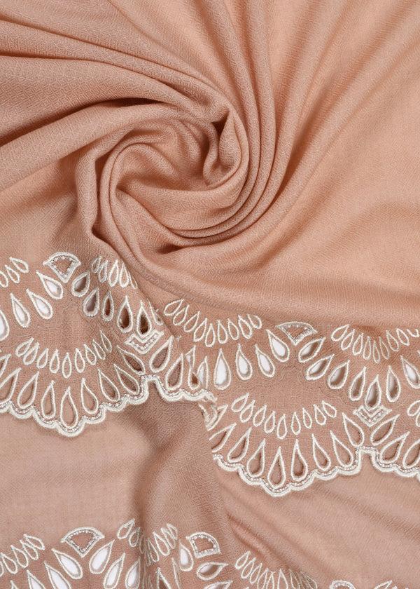 Janavi Double Scalloped Border In Merino