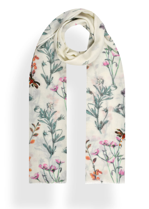 janavi Dragonflies in Wool Silk