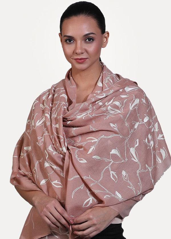 Janavi Flaming Magnolias In Cashmere