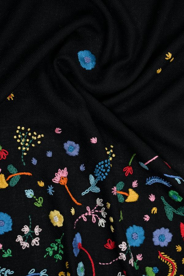 Janavi Floating Flowers In Merino