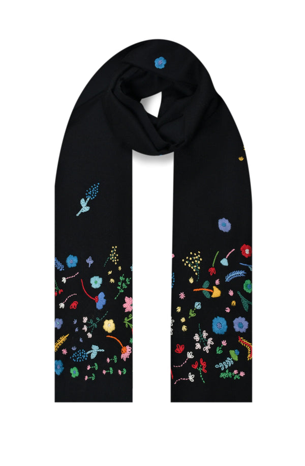 janavi Floating Flowers in Merino