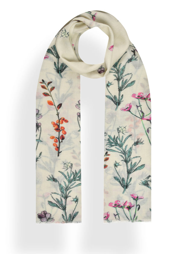 janavi Floral in Wool Silk