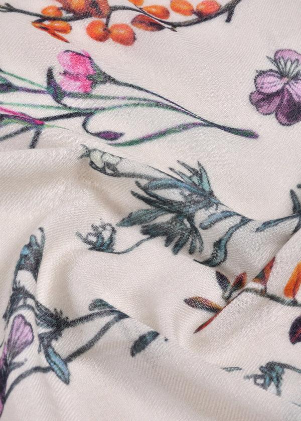 Janavi Floral Stems In Merino