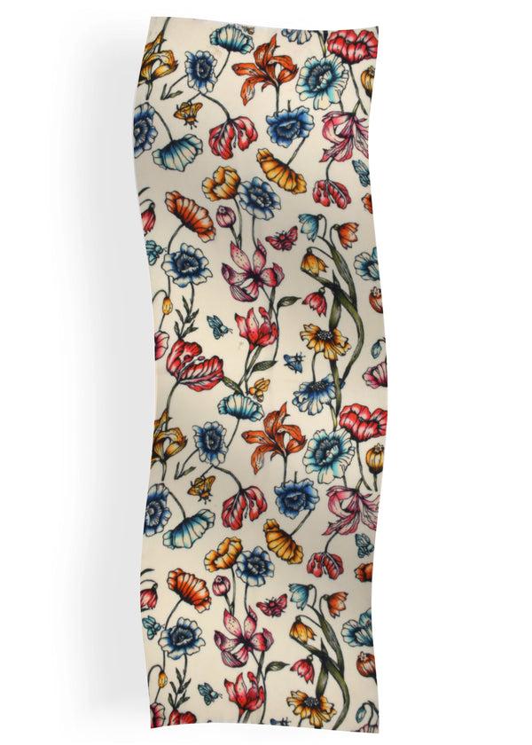 Janavi Floral Vine In Wool Silk