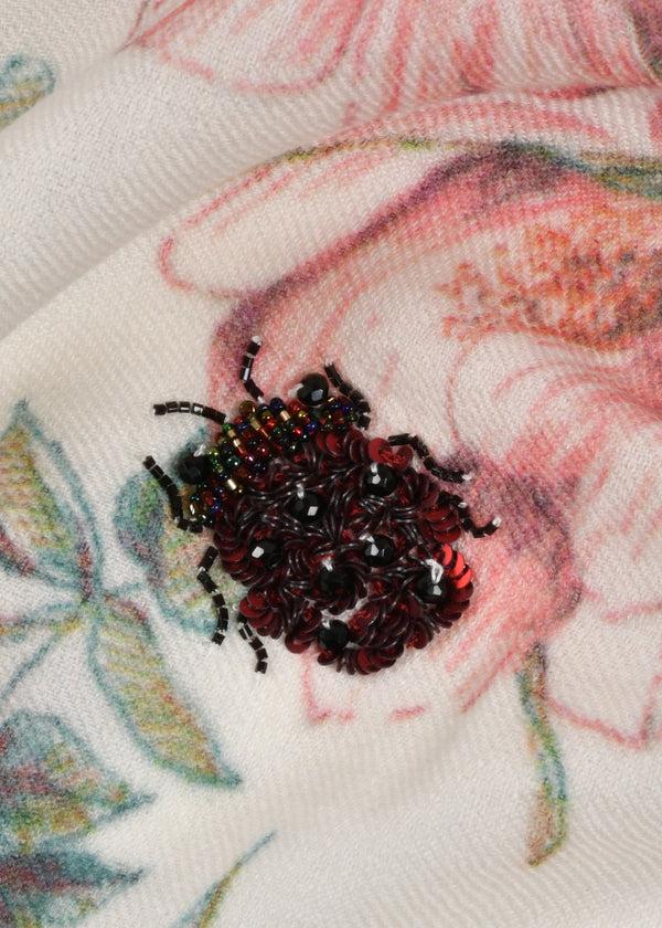 Janavi Flower Blossom In Wool Silk