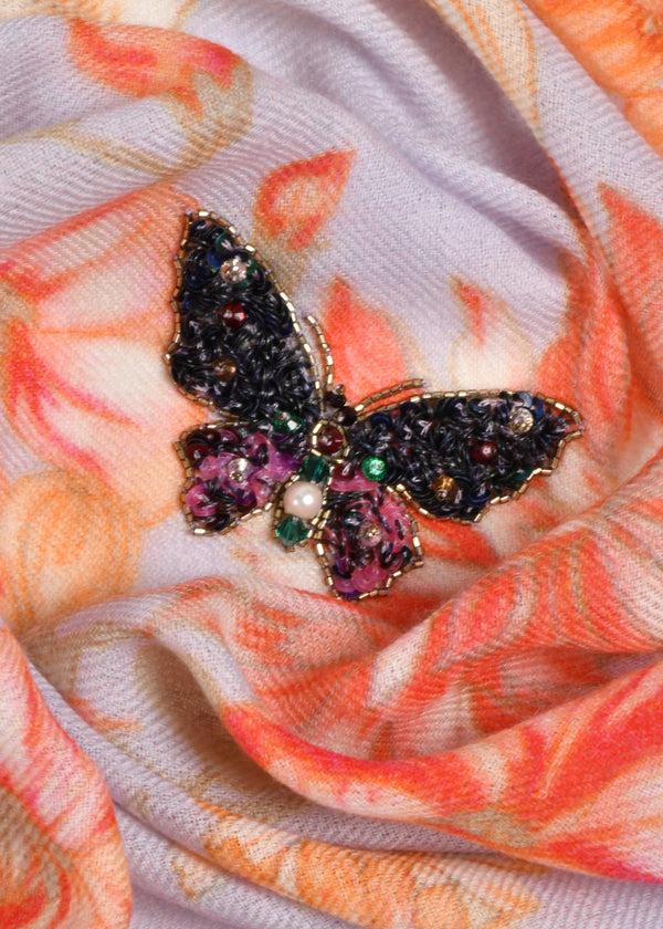 Janavi Flower Orchard In Shahbano Twill