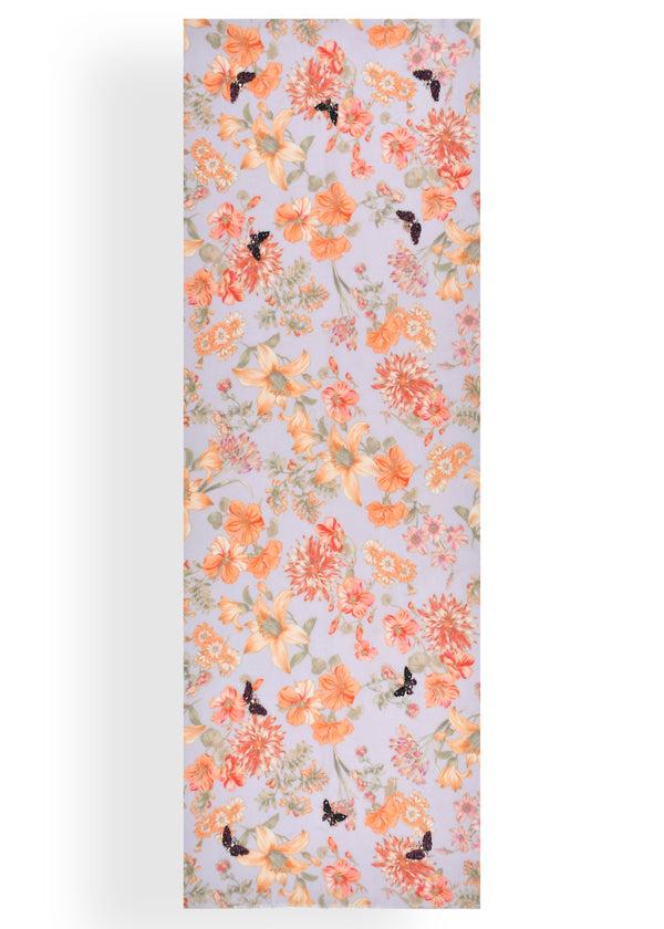 Janavi Flower Orchard In Shahbano Twill