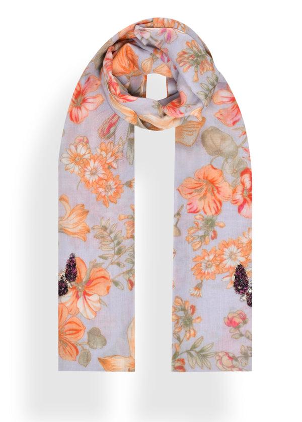 janavi Flower Orchard in Shahbano Twill