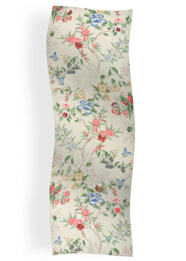 Janavi Flowers In Wool Slik