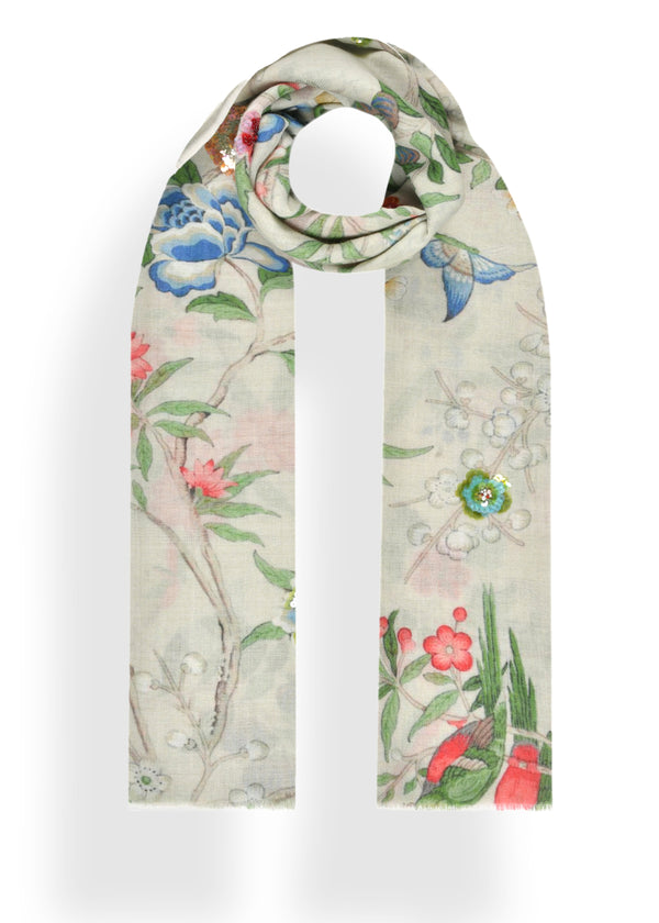 janavi Flowers in Wool Slik