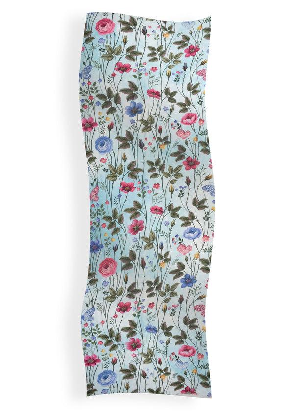Janavi Flowery Belt In Wool Silk