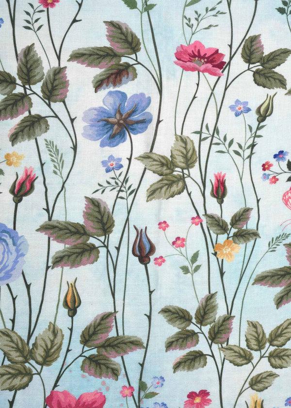 Janavi Flowery Belt In Wool Silk