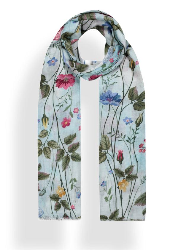 janavi Flowery Belt in Wool Silk