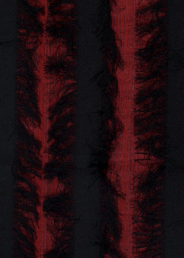 Janavi Fringe Stripe Stole In Merino