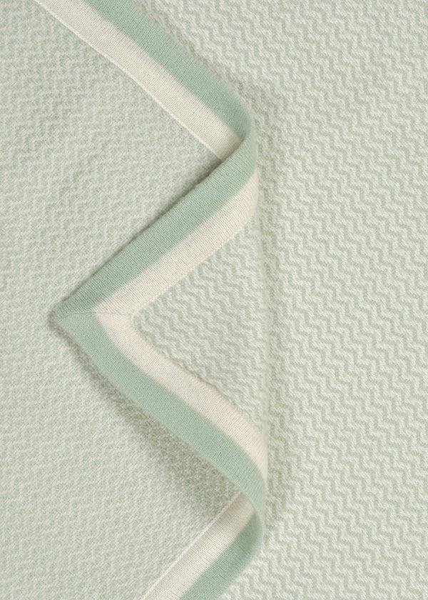 Janavi Frosted Mint Blanket In Cashmere
