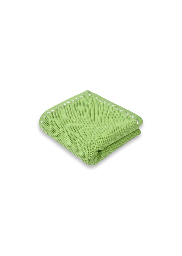 janavi Green Baby Blanket in Cotton