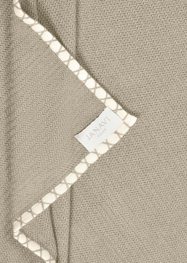 Janavi Herringbone Blanket In Cotton