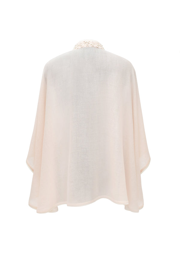 Janavi High Low Cape In Cashmere