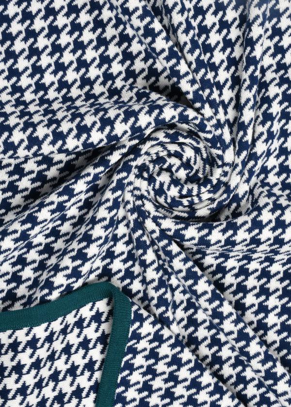 Janavi Houndstooth Blanket In Cotton