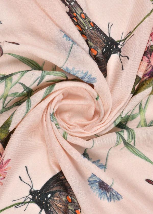 Janavi Indian Summer Print In Wool Silk