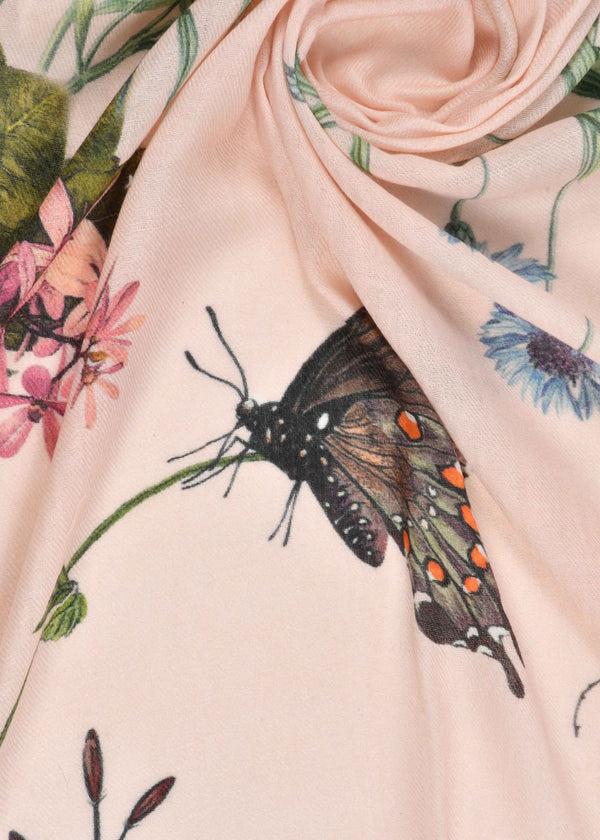 Janavi Indian Summer Print In Wool Silk