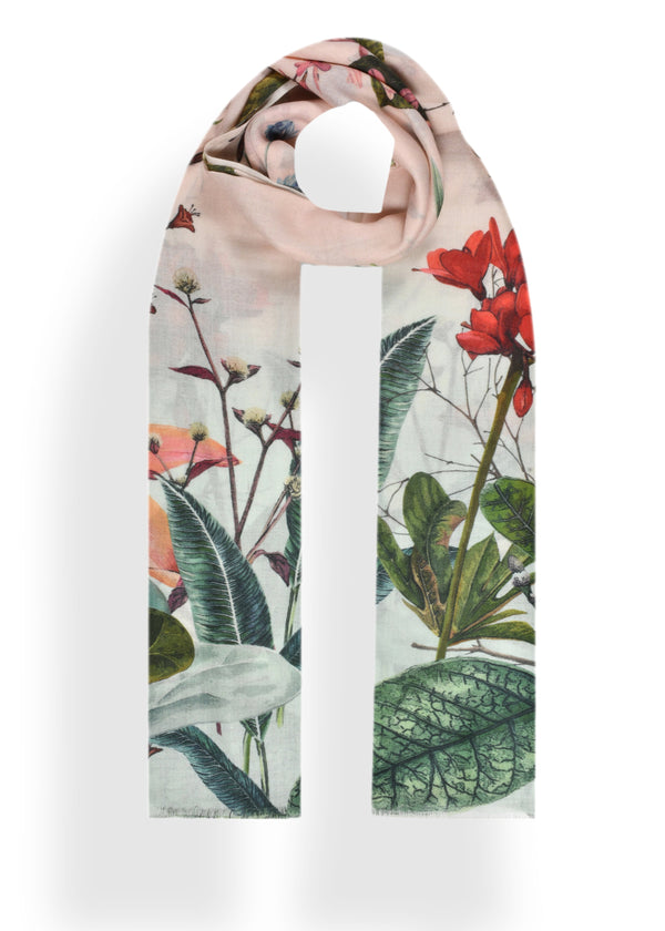 janavi Indian Summer Print in Wool Silk