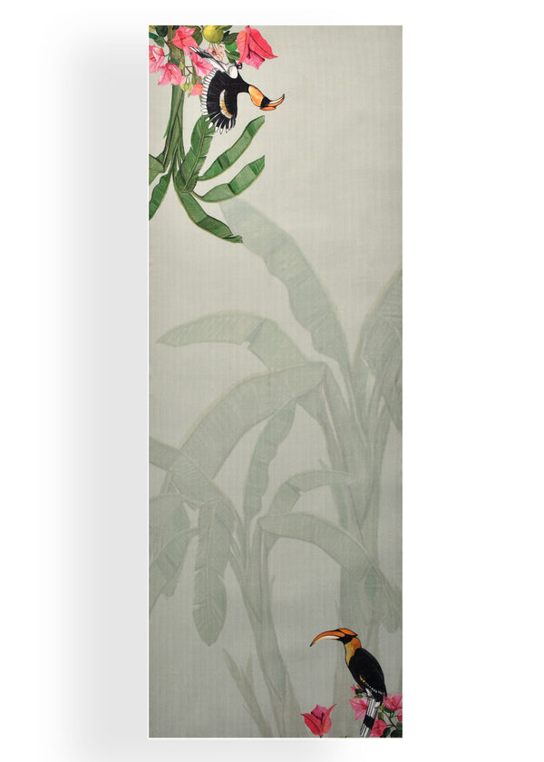 Janavi Jungle In Wool Silk