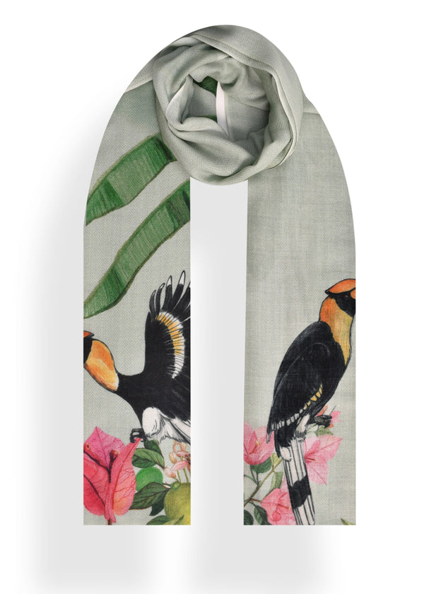 janavi Jungle in Wool Silk