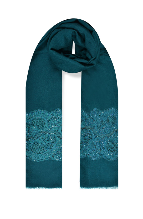 janavi Lace Insertion in Cashmere