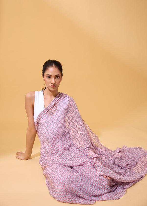 Janavi Lobster Sari In Chiffon