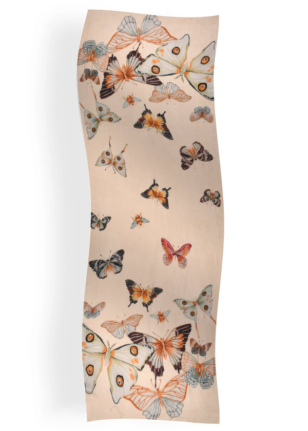 Janavi Motif On Print In Wool Silk