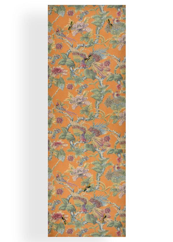 Janavi Ochre Foliage In Shahbano Twill