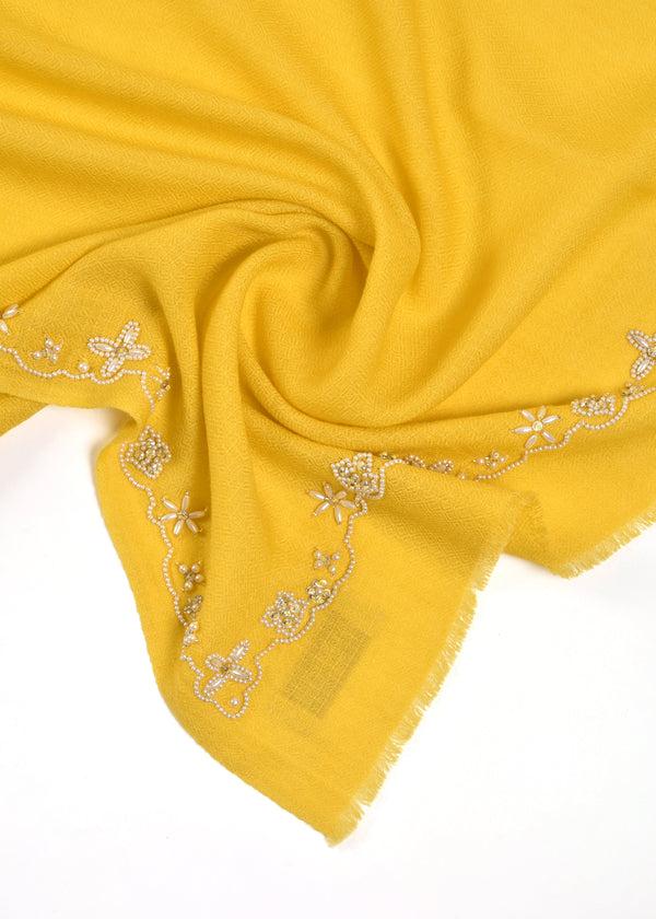 Janavi Pearl Flowers In Merino