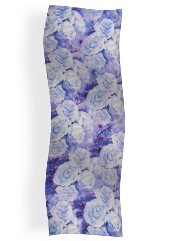 Janavi Printed Roses In Wool Silk