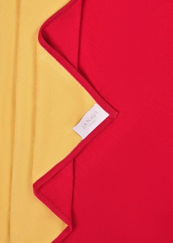 Janavi Reversible Knitted Blanket In Merino