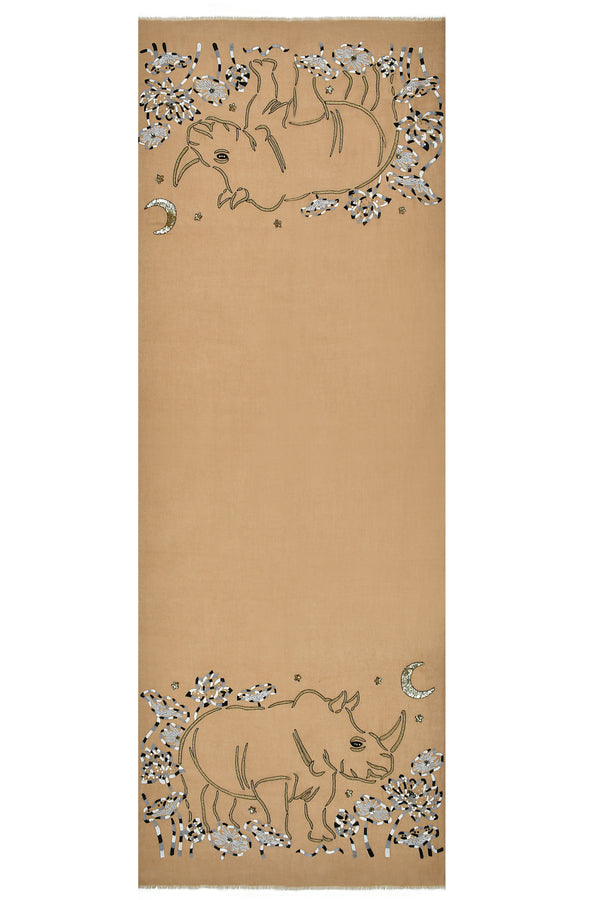 Janavi Rhino At Night In Cashmere