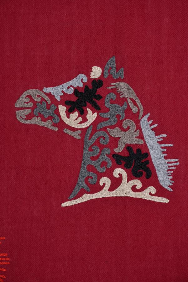 Janavi Swirl Horse In Merino