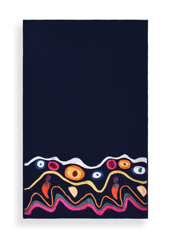 janavi Twill Weave Blanket Flowing Colors