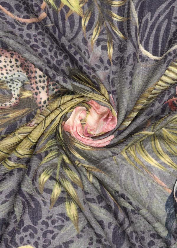 Janavi Under The Tropicals In Wool Silk