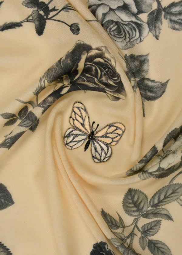 Janavi Vintage Wings In Wool Silk